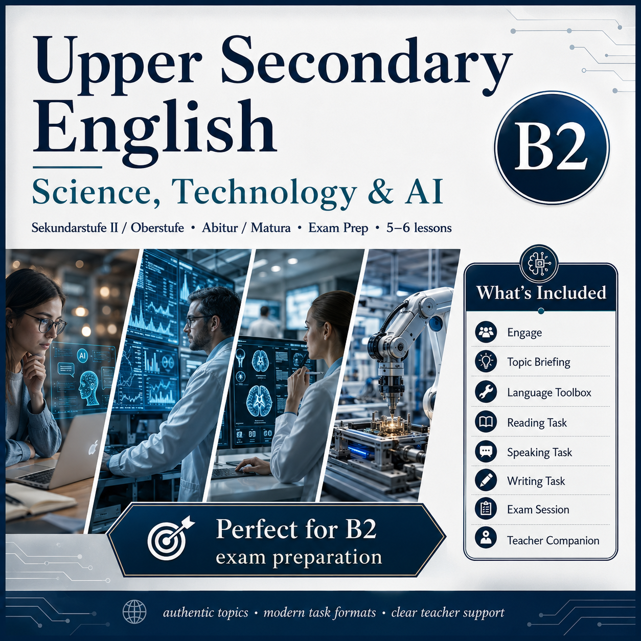 Science, Technology & AI – Englisch-Themenheft B2 für die Sekundarstufe II