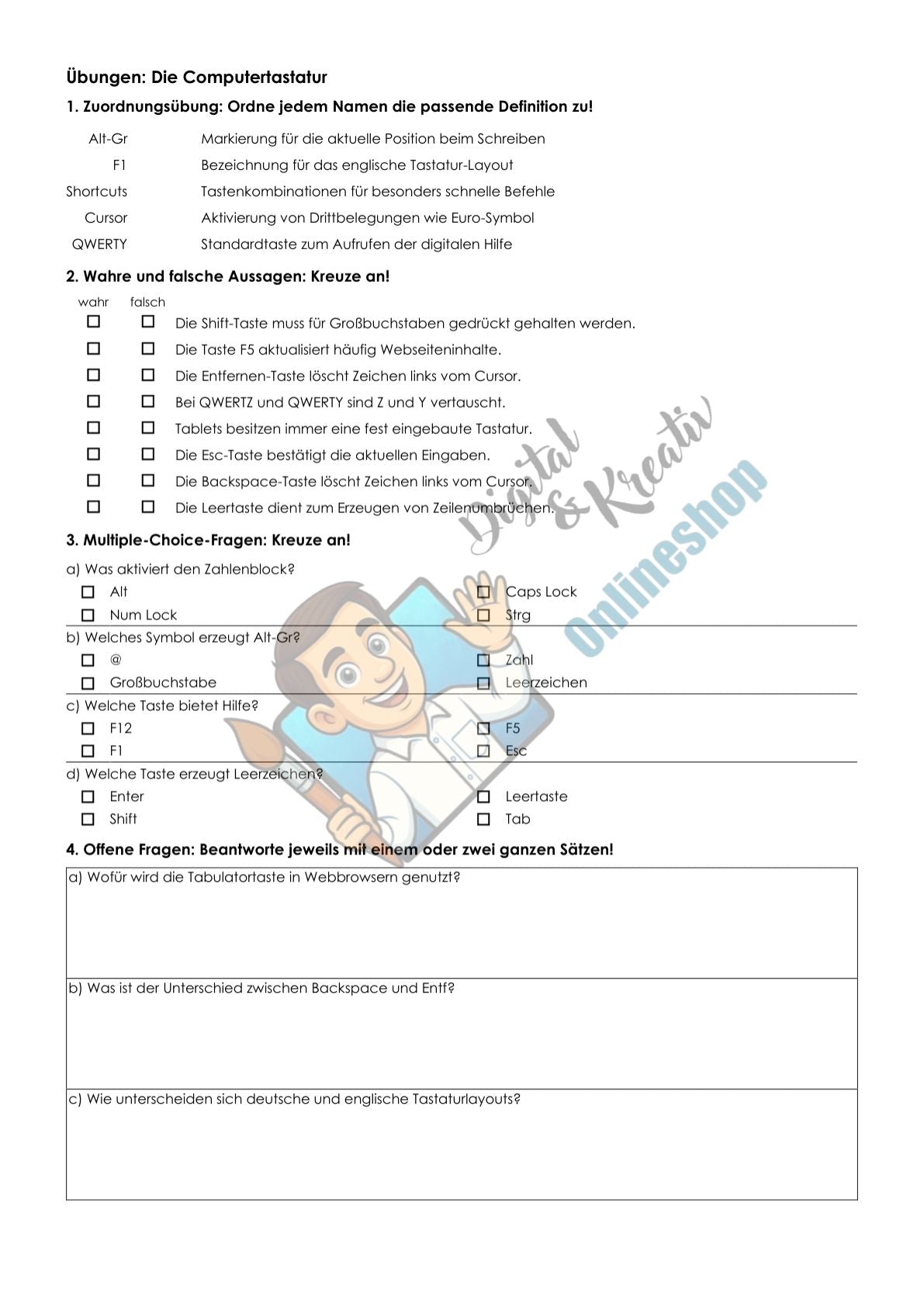 Peripheriegeräte Arbeitsheft (Version 2) | Digitale Grundbildung PDF für die Sekundarstufe I