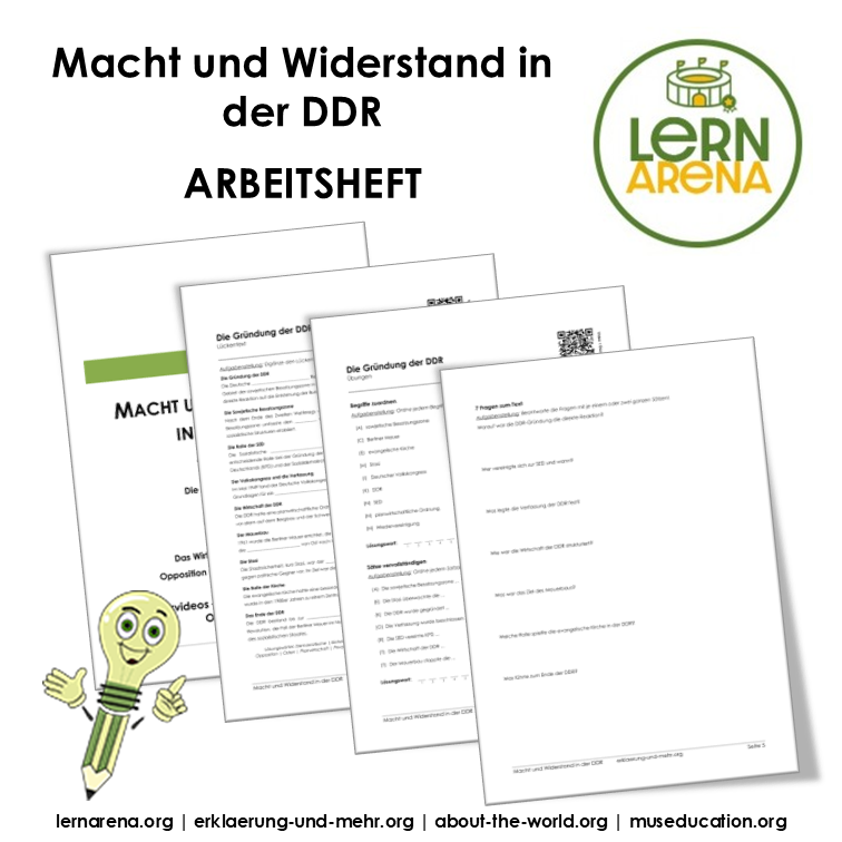 Macht und Widerstand in der DDR – 24-seitiges Arbeitsheft (PDF)