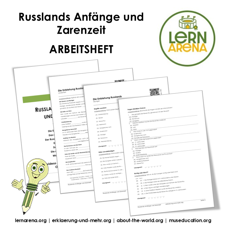 Russlands Anfänge und Zarenzeit – 32-seitiges Arbeitsheft (PDF)