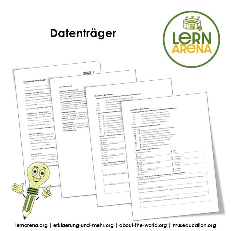 Datenträger einfach erklärt | Kostenloser Auszug aus dem Arbeitsheft | PDF