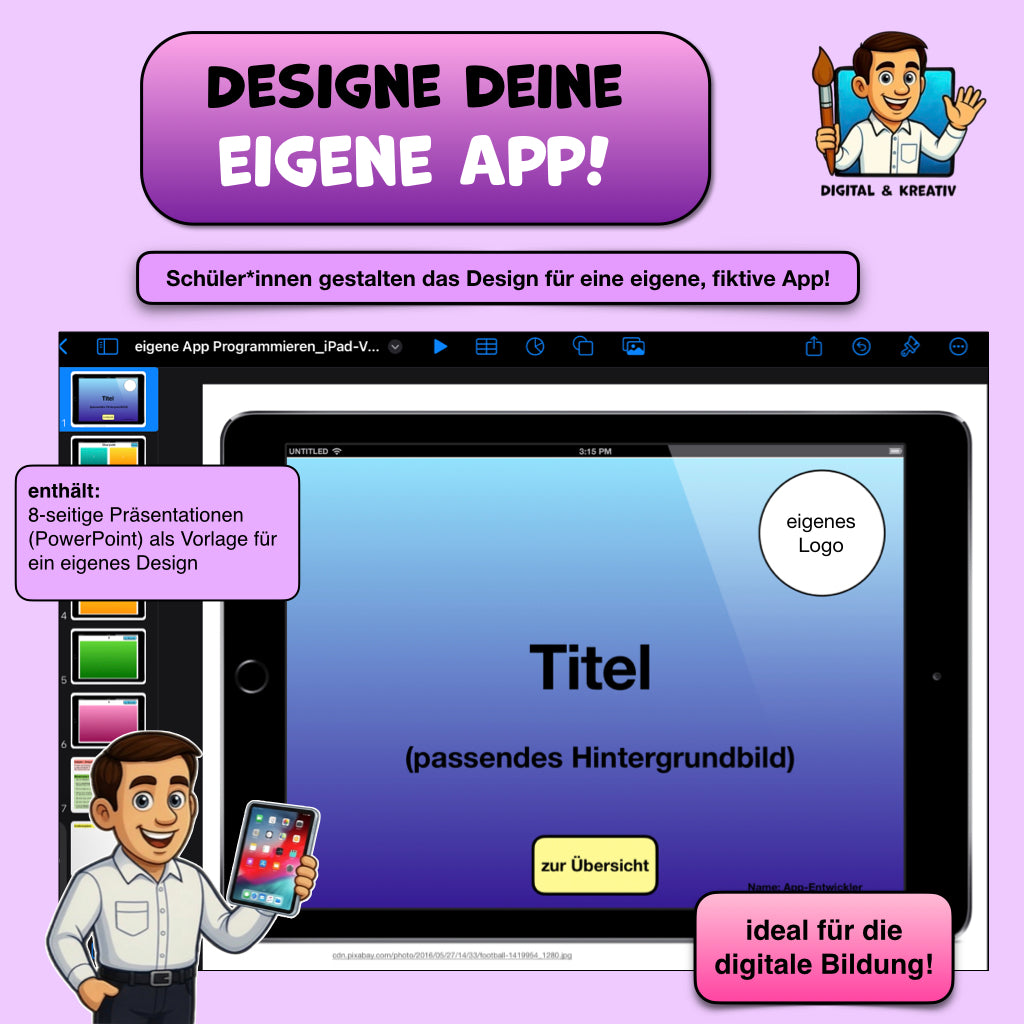 Designe eine eigene App (PowerPoint-Vorlage)