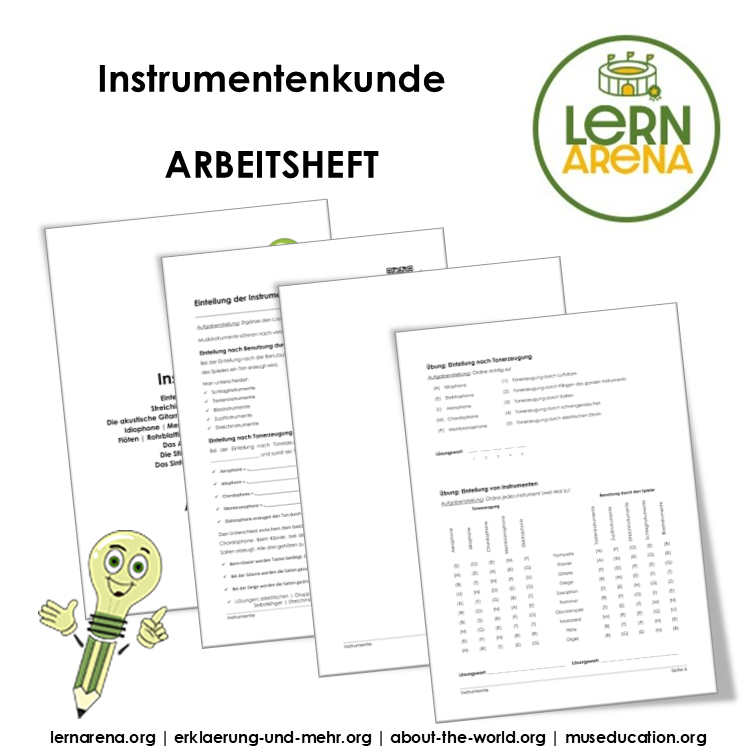 Arbeitsheft Instrumentenkunde – Musikinstrumente verstehen & zuordnen (50 Seiten)