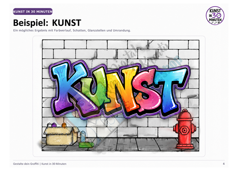 Graffiti gestalten – Kunst in 30 Minuten