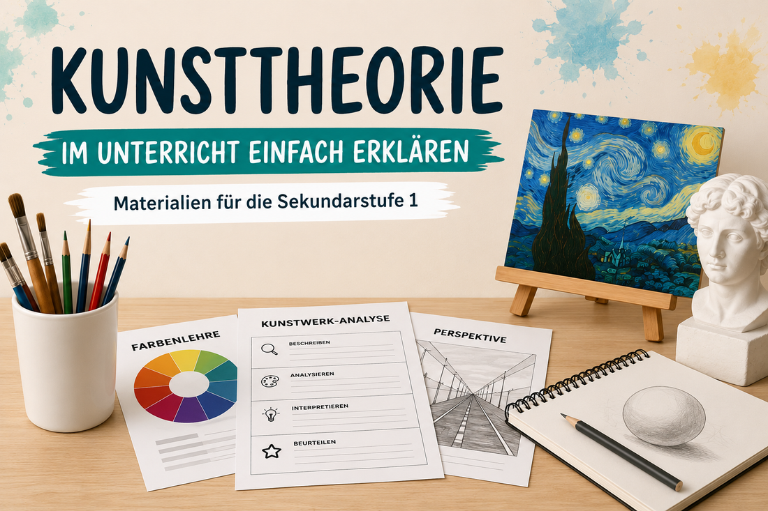Kunsttheorie im Unterricht – Arbeitsblätter zu Farbenlehre, Bildanalyse und Komposition für die Sekundarstufe 1