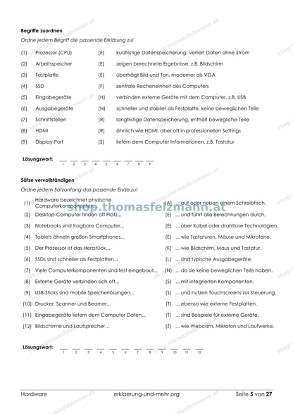 Hardware – 27-seitiges Arbeitsheft (PDF)