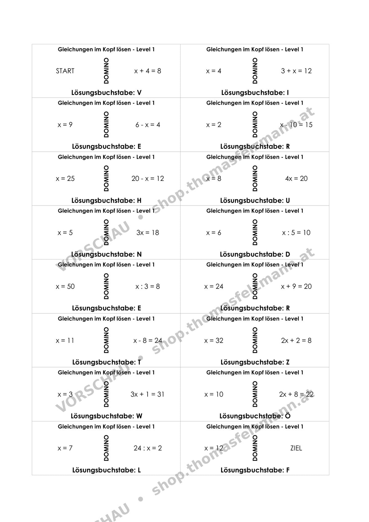 Terme & einfache Gleichungen | Arbeitsheft (161 Seiten inkl. Lösungen)
