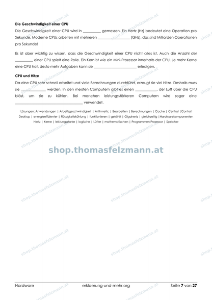 Hardware – 27-seitiges Arbeitsheft (PDF)