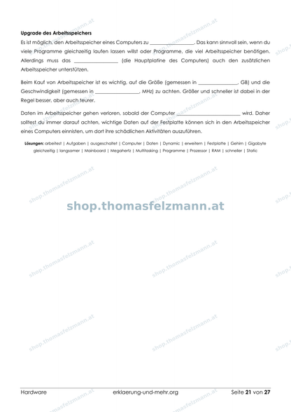 Hardware – 27-seitiges Arbeitsheft (PDF)
