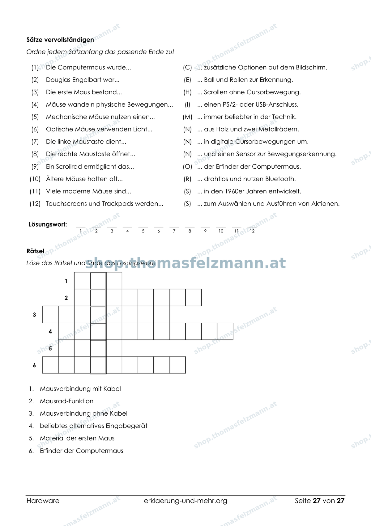 Hardware – 27-seitiges Arbeitsheft (PDF)