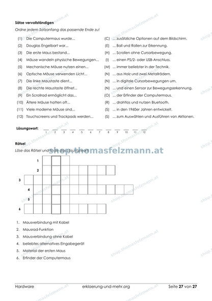 Hardware – 27-seitiges Arbeitsheft (PDF)