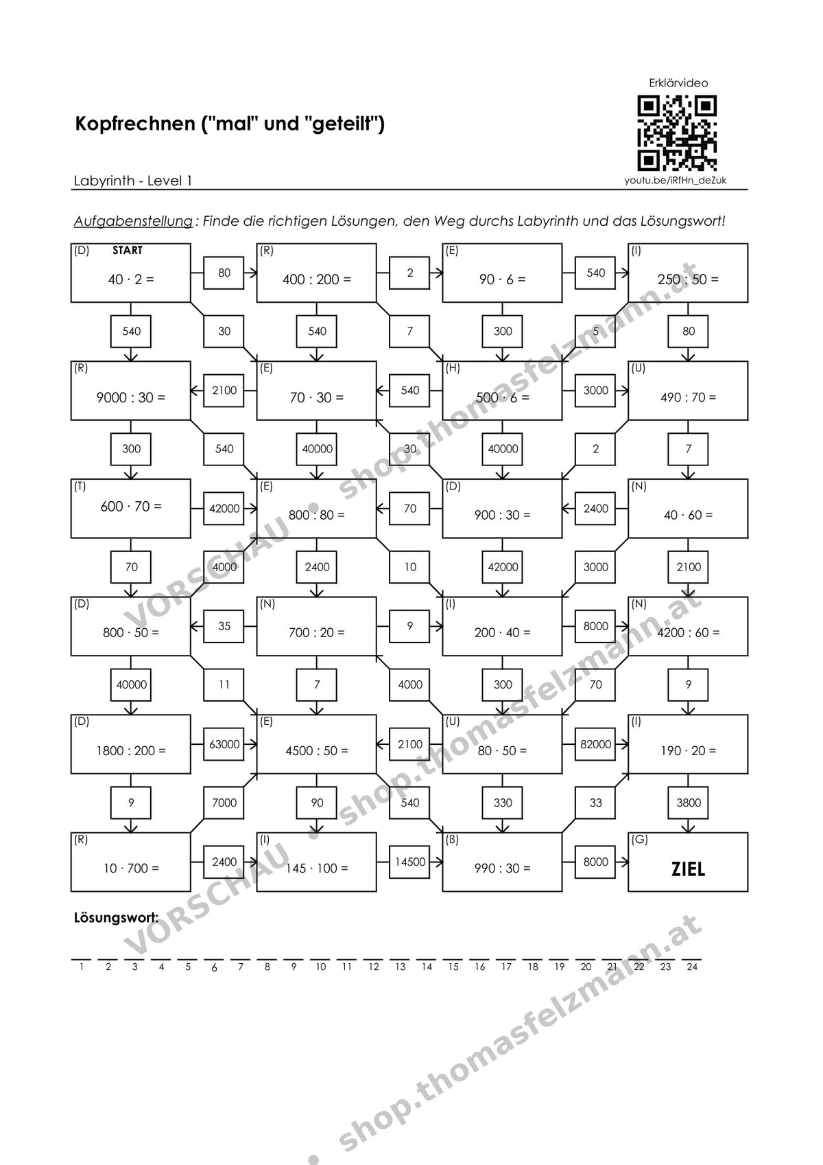 Kopfrechnen mit natürlichen Zahlen | Mega-Arbeitsheft (336 Seiten inkl. Lösungen)