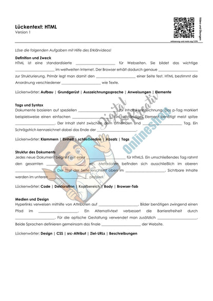 HTML Lückentext