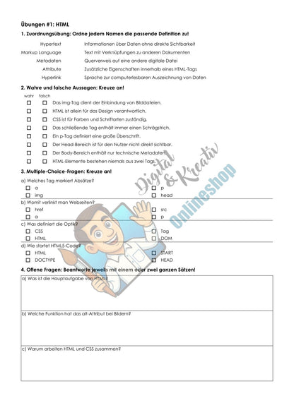 Übungsblatt HTML