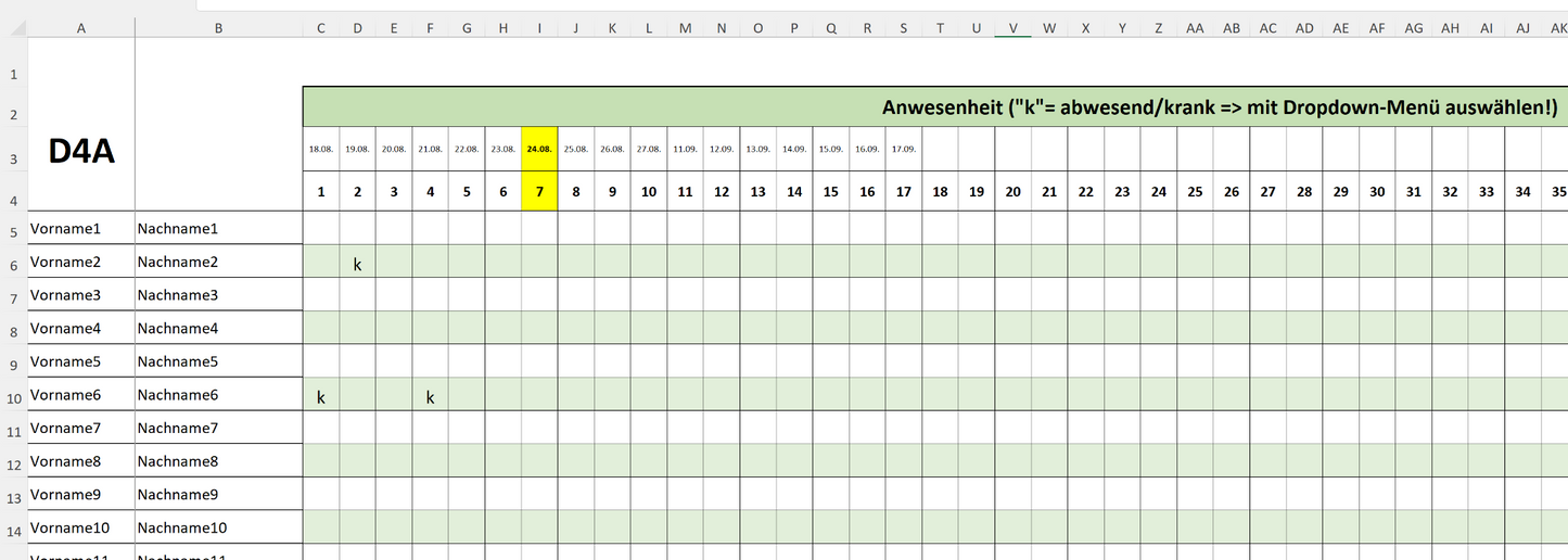 Notenverwaltung Excel für Lehrkräfte – Österreich-Version mit Auswertungen & Handbuch