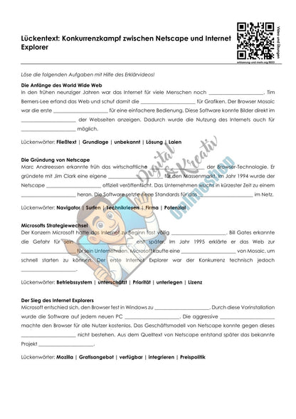 IT-Geschichte & Events Arbeitsheft Version 3 (22 Seiten) | Digitale Grundbildung PDF für die Sekundarstufe I