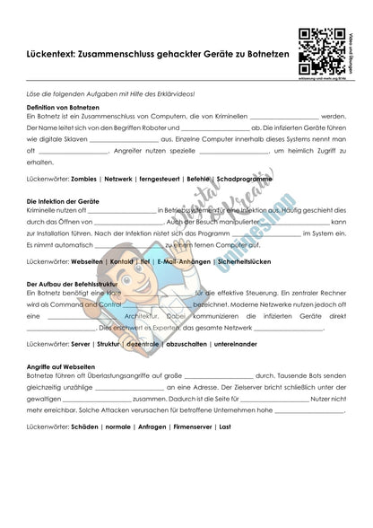 Schattenseiten des Webs Arbeitsheft Level 2 mittel | 11 Seiten | PDF