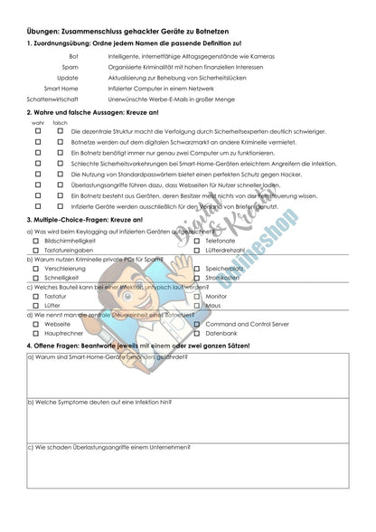 Schattenseiten des Webs Arbeitsheft Level 3 schwer | 11 Seiten | PDF