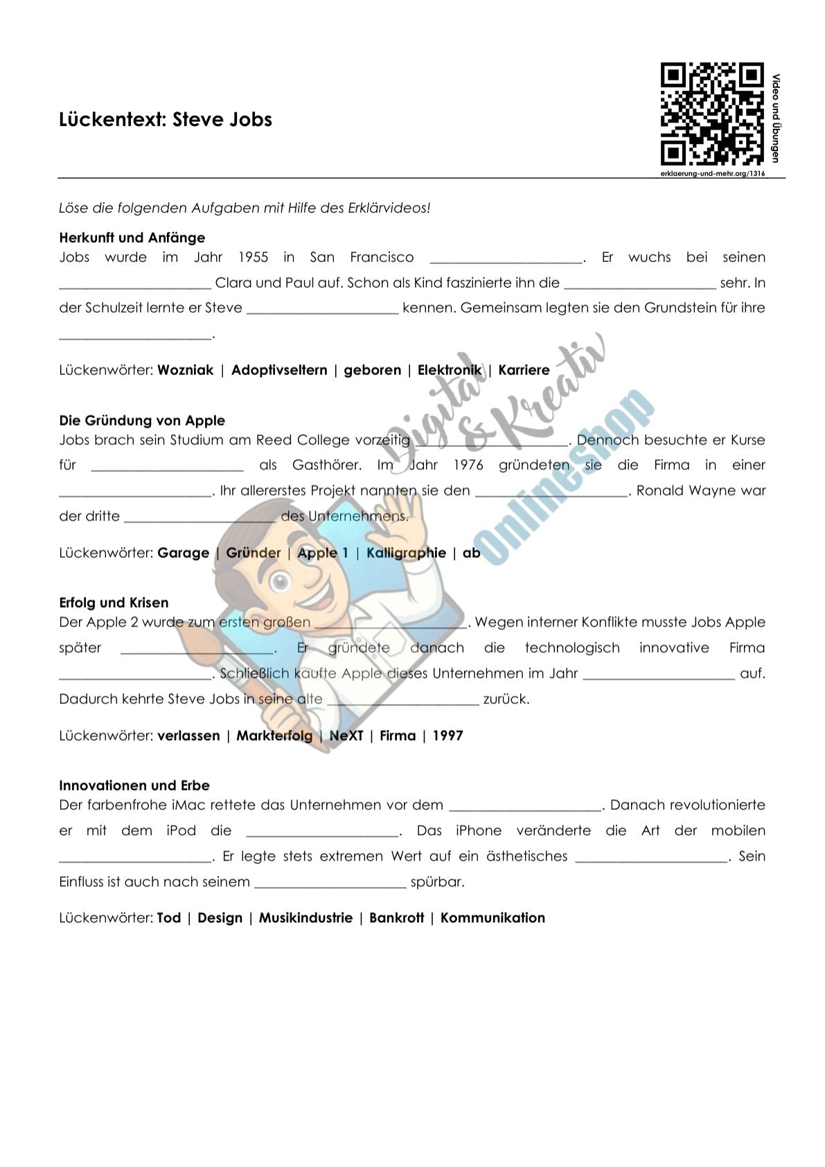 Pioniere der IT Arbeitsheft Level 2 mittel | 11 Seiten | PDF
