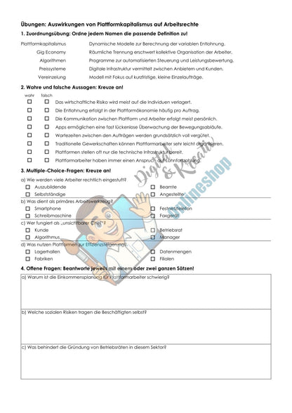 Digitale Gesellschaft Arbeitsheft Level 2 mittel | 22 Seiten | PDF