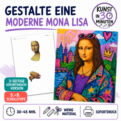 Gestalte eine moderne Mona Lisa – Kunst in 30 Minuten