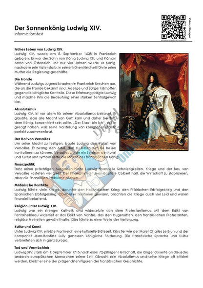 Escape-Room Absolutismus | Geschichte Arbeitsmaterial | 26 Seiten PDF