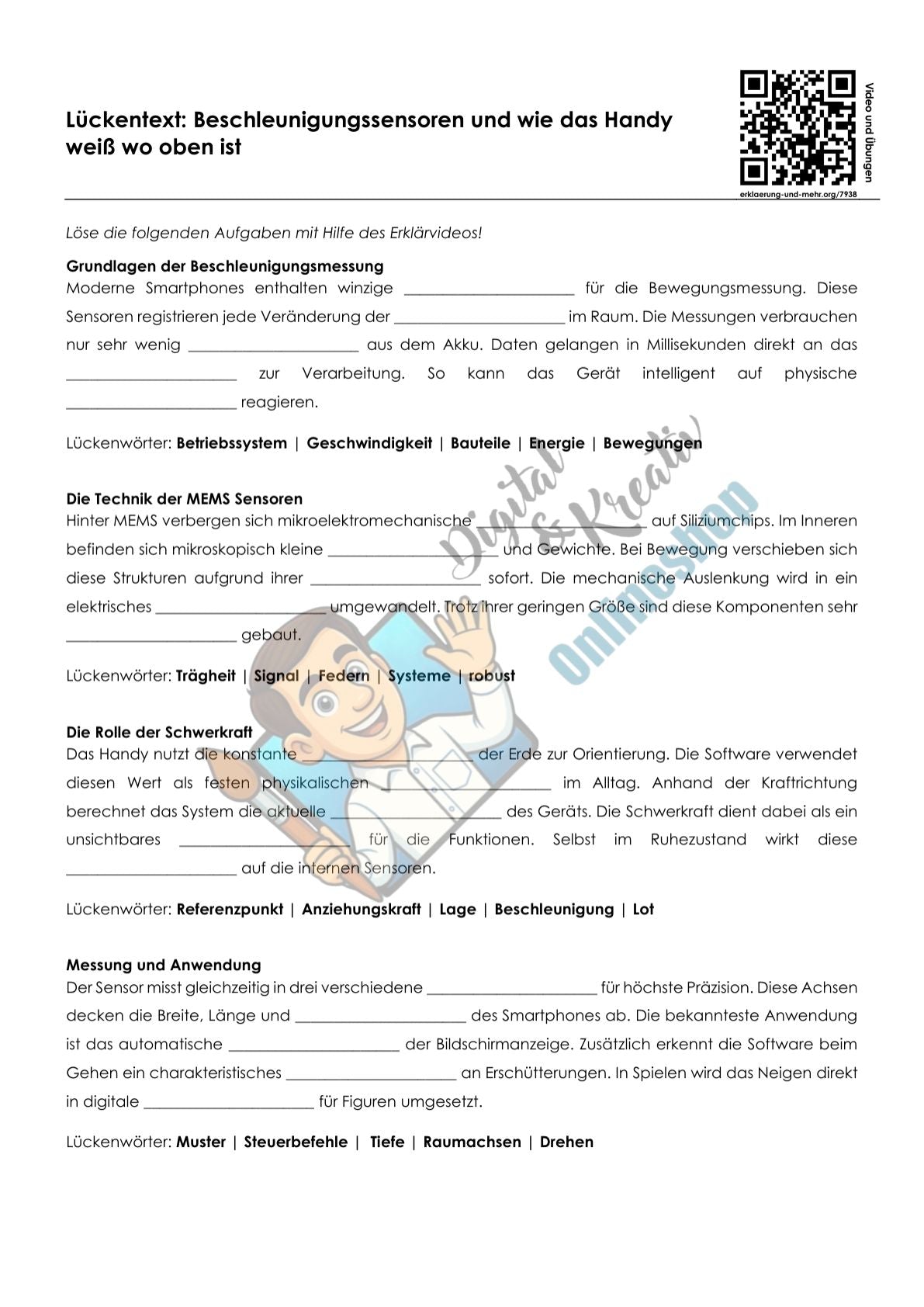 Mobile Technologie Arbeitsheft Level 1 (leicht) | 22 Seiten (11 Arbeitsheft + 11 Lösungen) | PDF