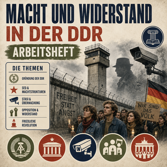 Macht und Widerstand in der DDR – 24-seitiges Arbeitsheft (PDF)