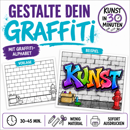 Graffiti gestalten – Kunst in 30 Minuten