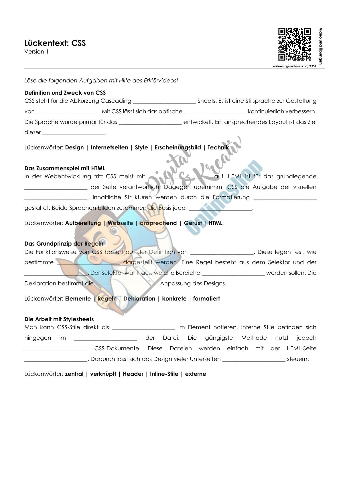 Computerviren Arbeitsheft, 10 Seiten, mit 3 Lückentexten, Übungen und Lösungen