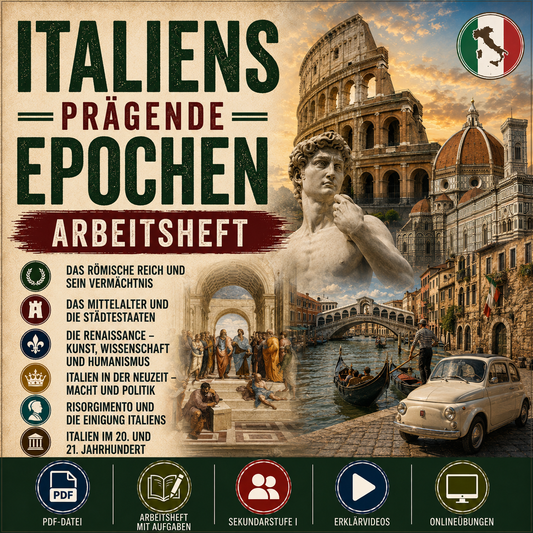 Italiens prägende Epochen – 24-seitiges Arbeitsheft (PDF)