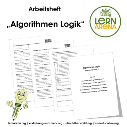 Algorithmen Logik Bundle | 3 Arbeitshefte (44 Seiten inkl. Lösungen) | Version 1 bis 3 (leicht bis schwer) – T