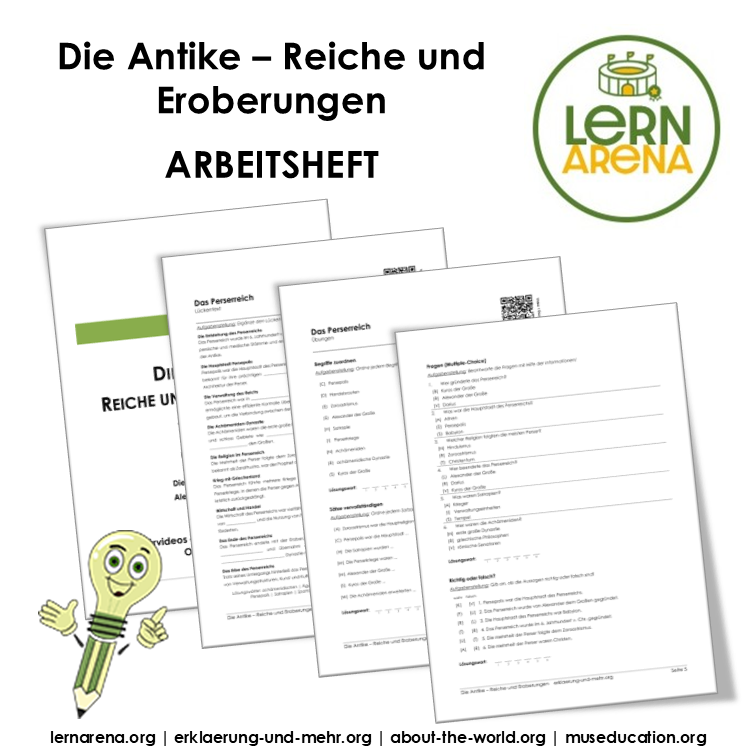Die Antike - Reiche und Eroberungen (20-seitiges Arbeitsheft PDF) – Titelbild