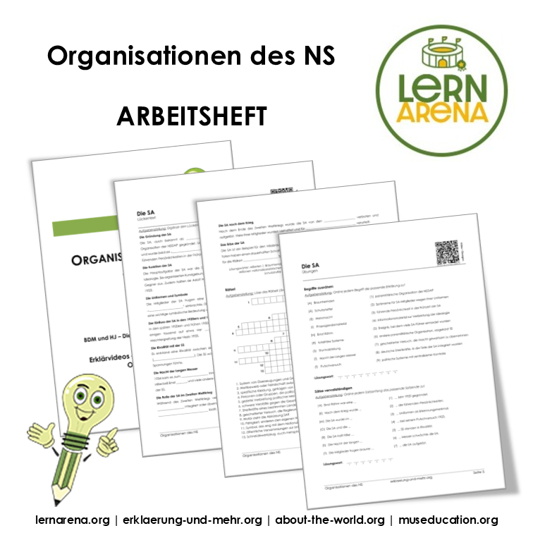 Organisationen des Nationalsozialismus – 20-seitiges Arbeitsheft (PDF)