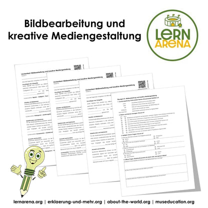 Bildbearbeitung und kreative Mediengestaltung – Arbeitsheft mit Lösungen (10 Seiten)