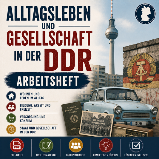 Alltagsleben und Gesellschaft in der DDR – 24-seitiges Arbeitsheft (PDF)