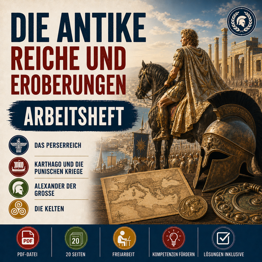 Die Antike - Reiche und Eroberungen (20-seitiges Arbeitsheft PDF)