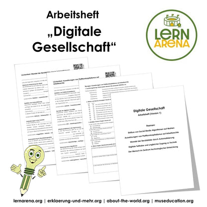 Digitale Gesellschaft Arbeitsheft Level 2 mittel | 22 Seiten | PDF