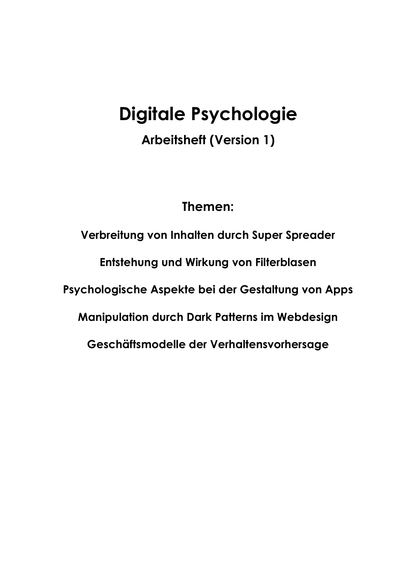  – Inhaltsverzeichnis