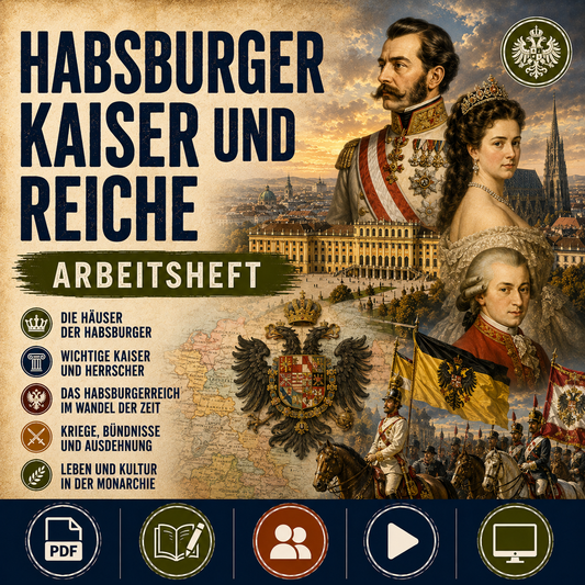 Habsburger Kaiser und Reiche – Arbeitsheft Geschichte (PDF, 28 Seiten)