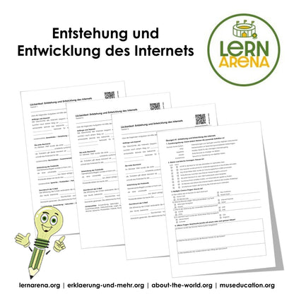 Entstehung und Entwicklung des Internets | Arbeitsheft mit Lösungen, 10 Seiten