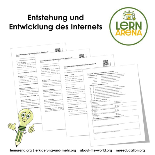 Entstehung und Entwicklung des Internets | Arbeitsheft mit Lösungen, 10 Seiten