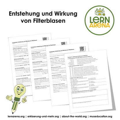 Entstehung und Wirkung von Filterblasen | Arbeitsheft mit Lösungen, 10 Seiten