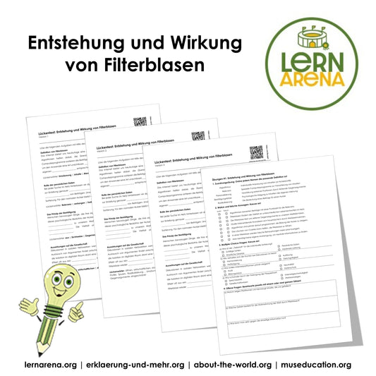 Entstehung und Wirkung von Filterblasen | Arbeitsheft mit Lösungen, 10 Seiten