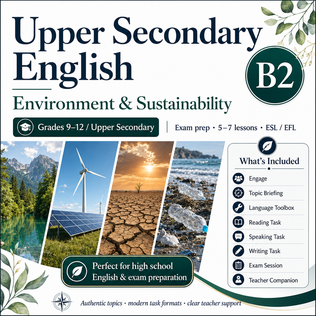 Environment & Sustainability – Englisch-Themenheft B2 für die Sekundarstufe II