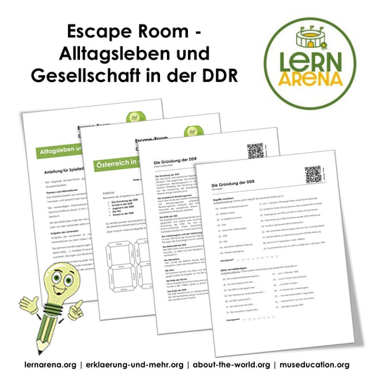 Escape-Room DDR: Alltagsleben und Gesellschaft | Geschichte Arbeitsmaterial | 25 Seiten PDF