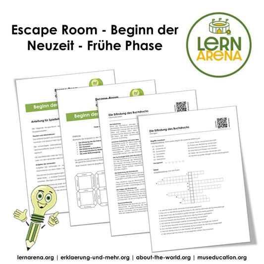 Escape-Room Beginn der Neuzeit | Frühe Phase | Geschichte Arbeitsmaterial | 35 Seiten PDF