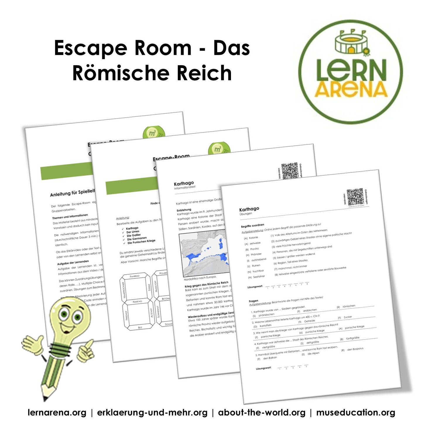 Escape Room: Das Römische Reich Arbeitsheft (32 Seiten) | Rätsel + Übungen | inkl. Lösungen | PDF