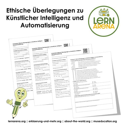 Ethische Überlegungen zu Künstlicher Intelligenz und Automatisierung | Arbeitsheft mit Lösungen, 10 Seiten