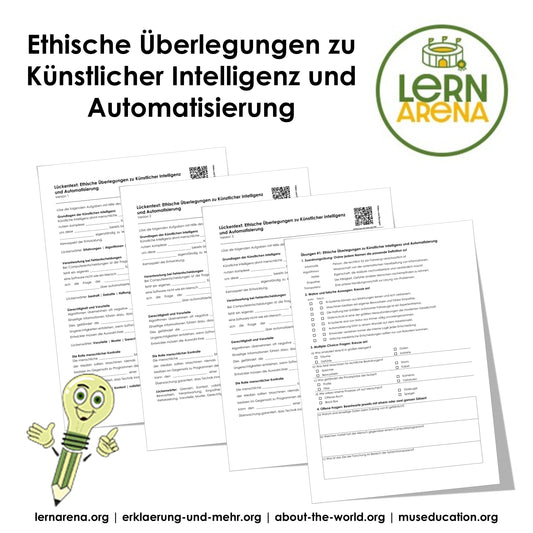 Ethische Überlegungen zu Künstlicher Intelligenz und Automatisierung | Arbeitsheft mit Lösungen, 10 Seiten